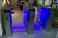 Remote Control Wing Access Control Turnstiles with Light Alarm Function for Residential CE