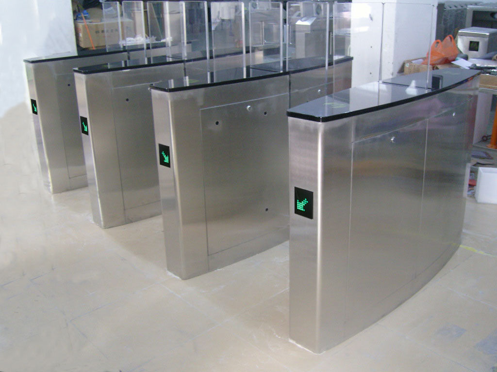 Optical turnstiles with access control system, single and bi-direction control for station