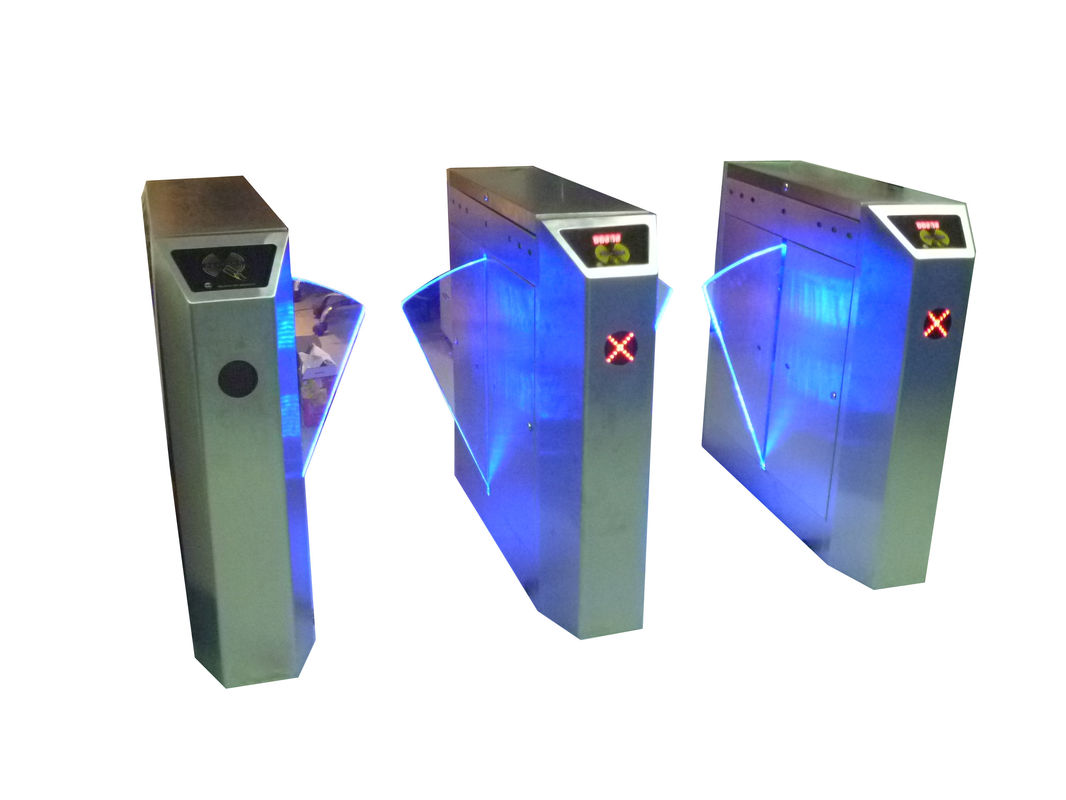 Indoor Two Directional Barcode Wing Access Control Turnstiles for State Fairs RS232 CE OEM
