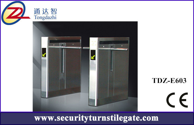 304 stainless access control Drop Arm Barrier swing turnstile with EM cards