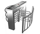 Stainless Steel Biometric Full Height Turnstile With LED Display For Apartment