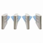 Optical Turnstiles/Flap Barriers/Speed Gates with IP65 Rating and One-way Card Reading