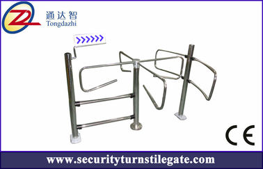 316 Stainless Steel supermarket turnstile / Mechanical Swing Gate Turnstile