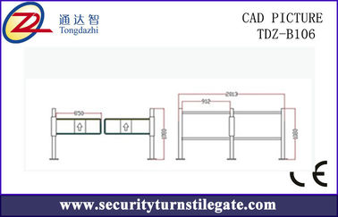 Manual pedestrian access control Supermarket Turnstile for Swimming Hall