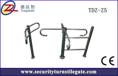 Stainless steel Manual Pedestrian Turnstile Gate for residential / terminals