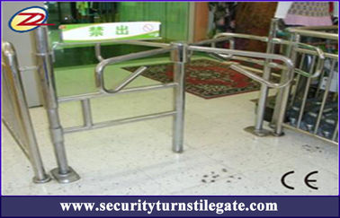 Stainless steel Manual Pedestrian Turnstile Gate for residential / terminals