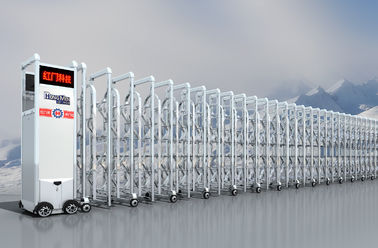 Wireless Electric Retractable Gate , Intelligent SS304 Automatic Folding Gate