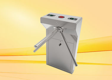 Stainless steel Tripod Turnstile , waist height turnstile for pedestrian access control