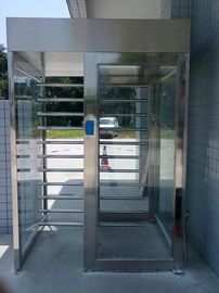 OEM Customized Stainless Steel  Pedestrian 2.3 Meter Full Height Turnstiles Rust Proof