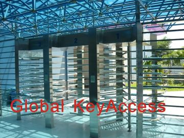 Security Full Height Turnstiles Three Lanes Double Direction Access Control For Factory Use