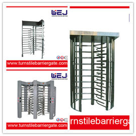 Optical Full Height Turnstile entrance gate security systems With 3kg Driving Force