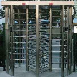 30 Persons / Min Stainless Full Height Turnstile with Sound and Light Alarm for Museum