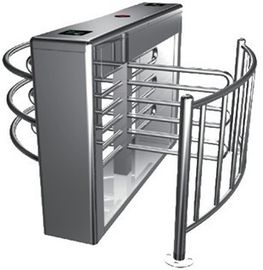 Two-way Direction Automatic Rotation Full Height Turnstile with LED Display for Apartment