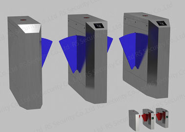 Blue / Red Wing automatic gate barrier system Intelligent Turnstiles