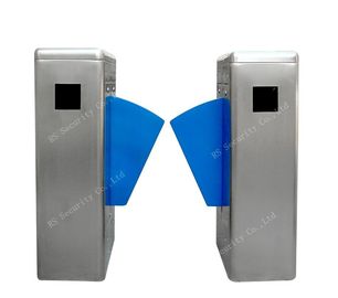 Blue Wing Retractable Flap Barrier Gate Widely Used Airport Railway Station