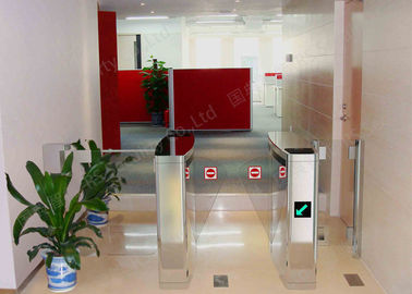 Factories Bi-Directional  Flap Barrier Gate White Wing  IR Sensor Pedestrian