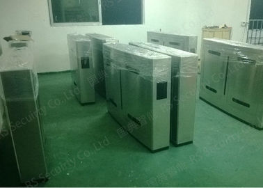 Factories Bi-Directional  Flap Barrier Gate White Wing  IR Sensor Pedestrian