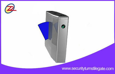 Fingerprint Flap Barrier Gate  / Rfid Card Reader Flap Turnstile for Hanicap Lane