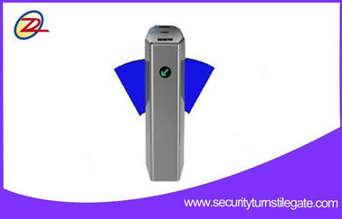 Fingerprint Flap Barrier Gate  / Rfid Card Reader Flap Turnstile for Hanicap Lane
