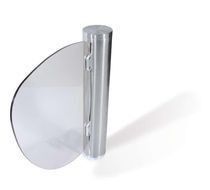 Odd glass flap barrier gate for innovative decor and security