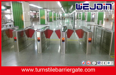 Half Height Safety Access Control Turnstile Gate Flap Barrier Gate