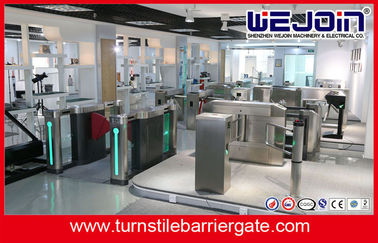 Half Height Safety Access Control Turnstile Gate Flap Barrier Gate