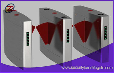Full Automatic Falp Barrier Gate , Handicap Lane Flap Turnstile with Smart Card System