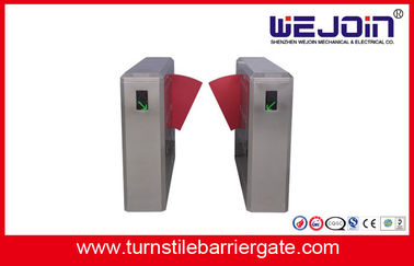 900mm Security Flap Barrier Turnstile Entry Systems Bi - direction In Aluminum Alloy