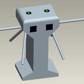 Double Head Security Waist Height Turnstiles By Card Or Biometric Control Turnstile
