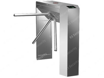 Pedestrian Fingerprint Waist Height Turnstiles Bevel IR Sensor Gate