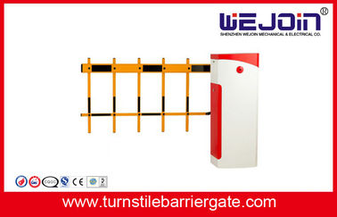 Red Intelligent Automatic Road Boom Barrier Gate With Limit Switch