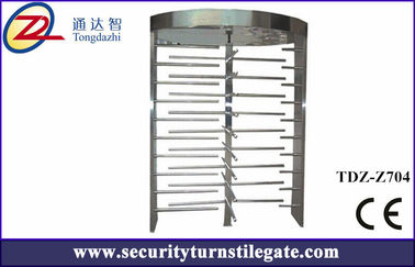 120 degree Pedestrian Entrance full height turnstile with anti - rotation movement