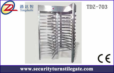 RFID Single Full Height Turnstile Access Control , security Mechanical Turnstile