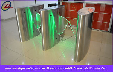 Security entrance gates flap barrier gate fingerprint for stadium