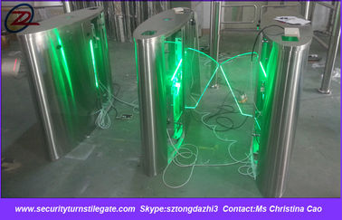 Security entrance gates flap barrier gate fingerprint for stadium