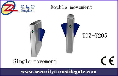 RS485 TCP / IP Electronic Turnstile Flap Barrier Gate with access control