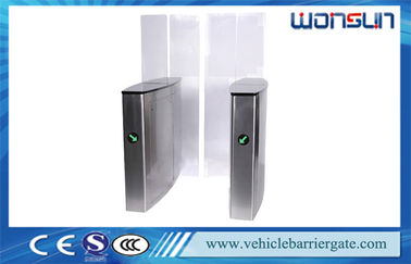 RS232 Connector Flap Barrier Gate , Retractable Waist High Security Barrier Gate