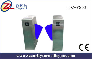 High speed Flap Turnstile Barrier Gate with security system , 600*300*1000 mm
