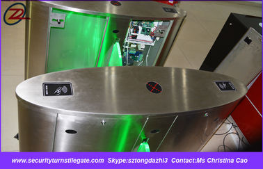 Rfid system entrance gate flap barrier , fingerprint flap turnstile for cinema