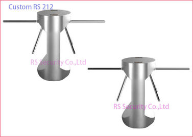 Dual Side Security Access Waist Height Turnstile By Card Or Biometric Control