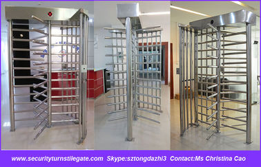 316 Stainless Steel Fingerprint Full height Turnstile with Fully Automatic Mechanism
