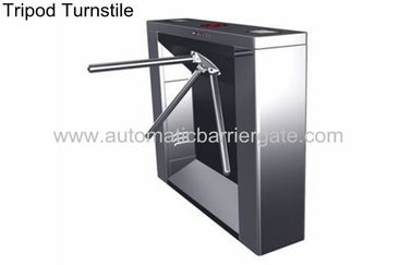 Digital Magnetic Card Stainless Steel Tripod Turnstile , Subway Entrance Barrier