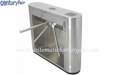 Stainless Steel Tripod Turnstile Gates For Supermarket Time Attendance