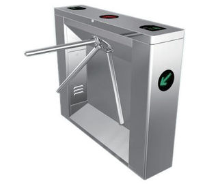 0.2s RS485 ID Card Versatile 304# Stainless Steel Tripod Turnstile Gate for Airport