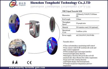 Fingerprint Tripod Turnstile Security Products with Monitoring System