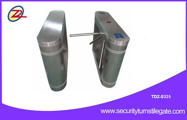 Fully automatic tripod turnstile gate with One-dimensional code , 316 stainless steel