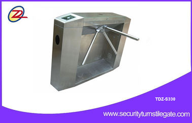 Stainless access tripod turnstile gate with ticketing system , two - dimensional code