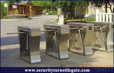 TCP / IP / RFID stainless steel tripod turnstile gate with ticketing system for scenic