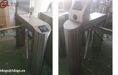 Outdoor Electronic Entry Tripod Turnstile Gate , 600 MM channel width