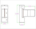 Safety Access Control Swing Barrier Gate With Voltage Of DC24V